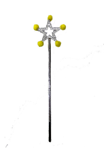 CT STONES Baghetă magică Star Fairy Wand cu pompon galben (5446)