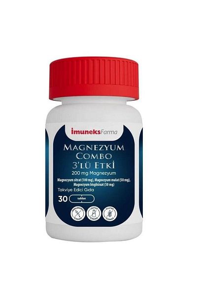 Imuneks İmuneks Farma - Magnesium Combo Triple Effect, 30 Tablets
