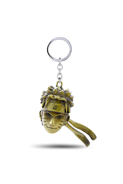 TOYFEST Naruto 3D Bust Figure Metal Keychain - Copper Color - 1 Pc