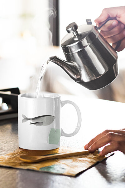 Satranç Medya Fish Shadow Printed Mug