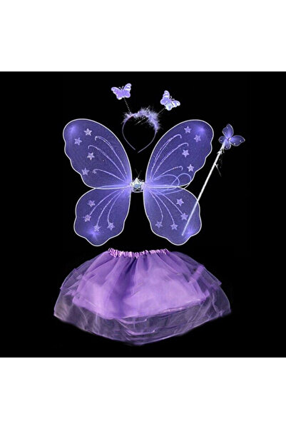 Go İthalat Σετ Αξεσουάρ Κοστουμιών Πεταλούδας σε Λιλά Μωβ - Σετ Αξεσουάρ Κοστ...