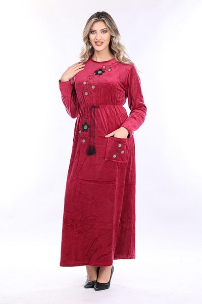 mervemoda ΓΥΝΑΙΚΕΙΟ ΜΑΚΡΙΜΑΝΙΚΟ ΒΕΛΟΥΔΙ ΦΟΡΕΜΑ