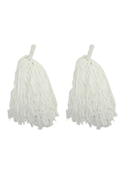 Mu Art Ahşap 1 Pair (2 Pieces) White Color April 23 Show Pompom (5175)