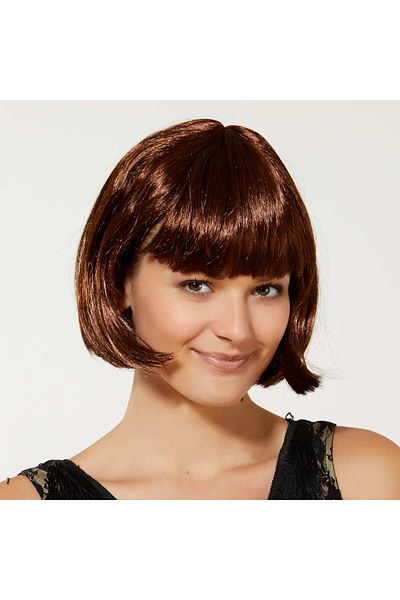 Mu Art Brown Party Wig Blunt Hair (5175)