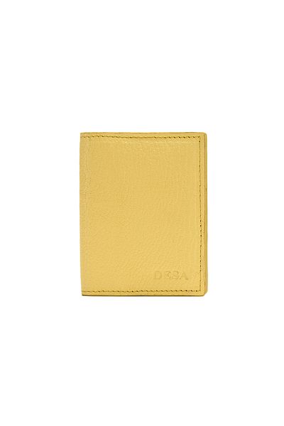 Desa Ανδρική δερμάτινη θήκη για κάρτες Vesper Yellow