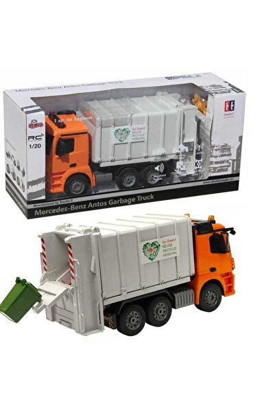 Genel Markalar Uzaktan Kumandalı Mercedes Benz Antos Çöp Kamyonu Şarjlı Full Fonksiyonlu 1:20