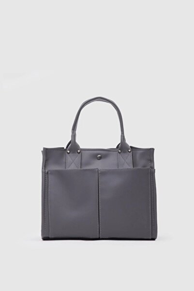 Tandi Bags Sadel Faux Leather Anthracite Shoulder Bag