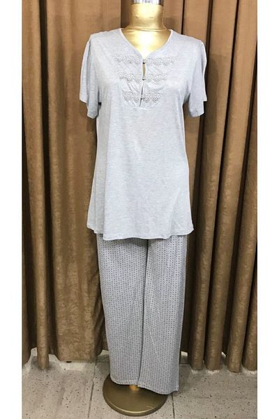 Pelin Pijama Set pijamale-1204-gri