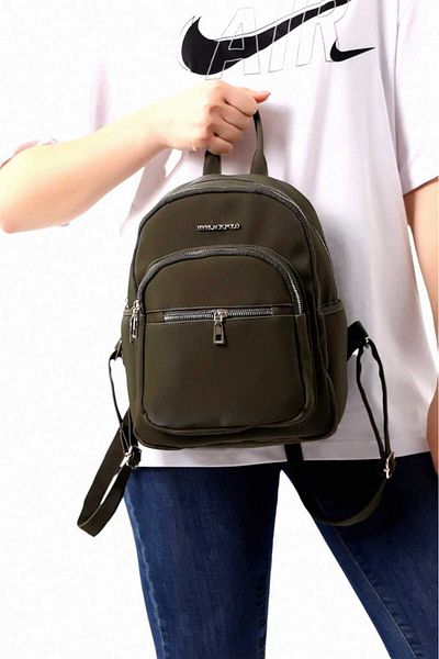 Uniquerrs Unisex Αδιάβροχο σατέν συνθετικό δέρμα σακίδιο καθημερινής χρήσης