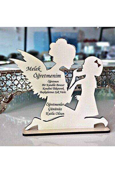 Fikart Melek Öğretmenim Hediye Plaket Melek Anne Çocuk Şeklinde Öğretmenler G...