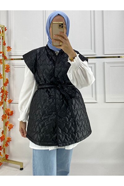 PIRLANTA GİYİM KADIN KAPİTONE KISA YELEK - 364