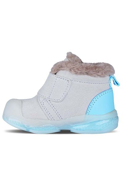Kids Club Shoes Vicco Mind Lighted First Step Baby Orthopedic Kids Boots Gray
