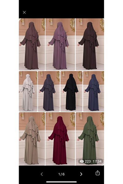 yusracollectionn Αιγυπτιακό Medina Hijab Azalea Μεταξωτό Σετ