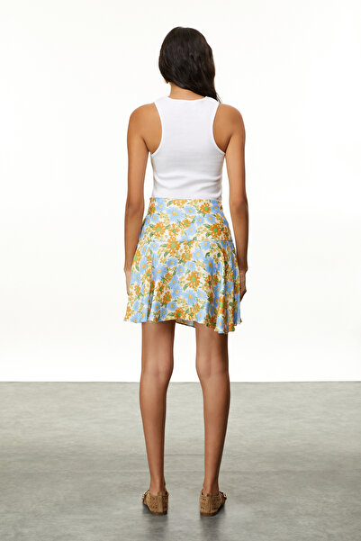 Mudo ÇİÇEKLİ MİNİ ETEK