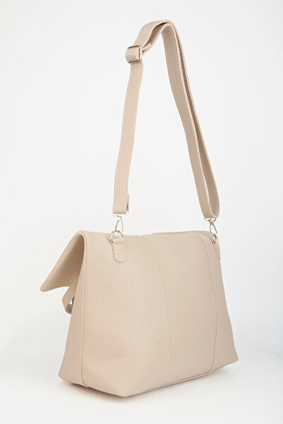 Vivaq Women's Mink Scarf Removable Puppy Large Size Handbag and Shoulder Bag with Snap Closure Strap