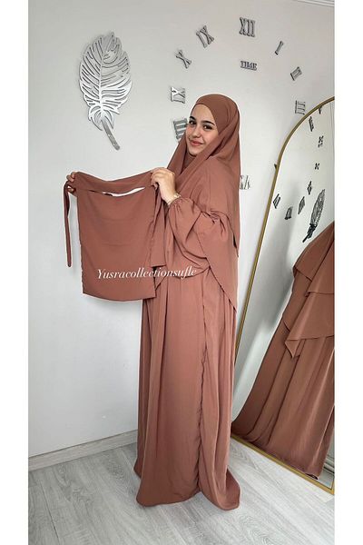 yusracollectionn Egyptian Medina Hijab Azalea Silk Set