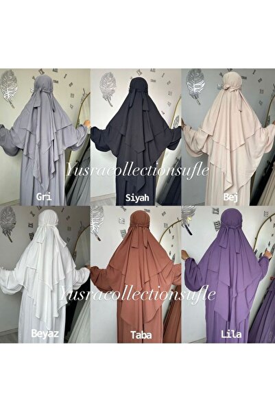 yusracollectionn Αιγυπτιακό Medina Hijab Azalea Μεταξωτό Σετ