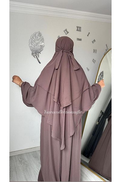 yusracollectionn Αιγυπτιακό Medina Hijab Azalea Μεταξωτό Σετ