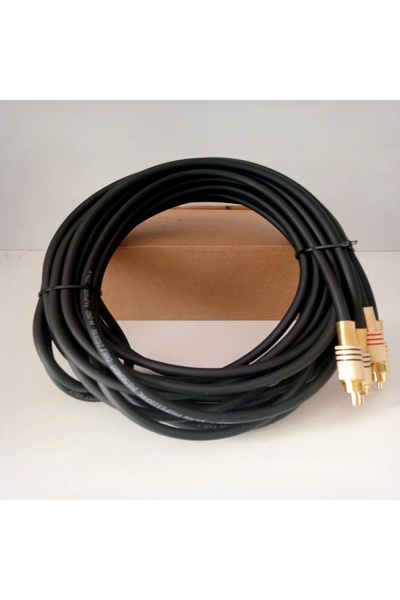 Emek Rca Kablosu 3 Metre %100 Bakır Rca Ses Aktarım Kablosu El Yapımı 3 Metre