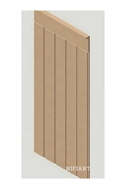 nifiart Dekoratif Duvar Paneli Boyanabilir Ahşap 10 Mm Ham Mdf Duvar Paneli