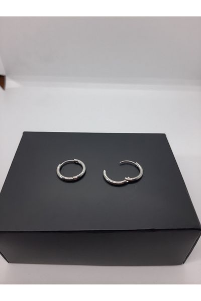 Set 10 mm Antiallergic Stainless (1 Pair) Steel Hoop Earrings (Thickness: 1.6 mm)