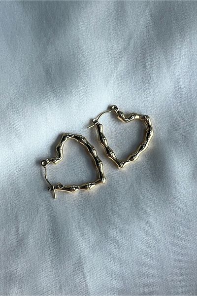 Moide Wavy Stainless Steel Steel Earrings