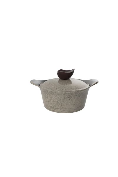 NEOFLAM ,aeni,cooking Pot,18cm,integrated Handle,with Lid,color Warm Marble Color.