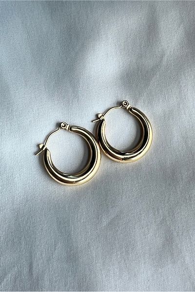 Moide Hoop Stainless Steel Steel Earrings