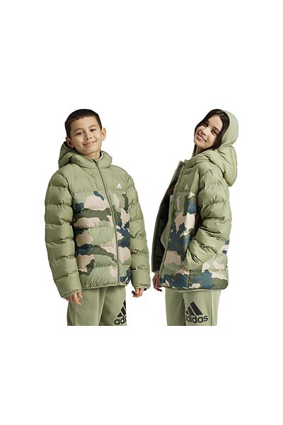 adidas Khaki Children's Casual Coat - J Sd Aop Jkt, Iw0545