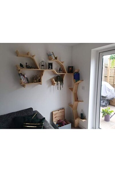 HİKİOE Hikioe Sarmaşık Köşe Ağaç Kitaplık