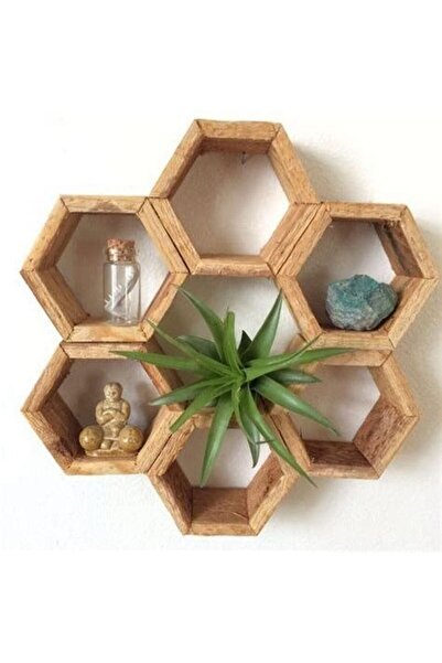 HİKİOE YEDİ GÖZ AHŞAP RAF