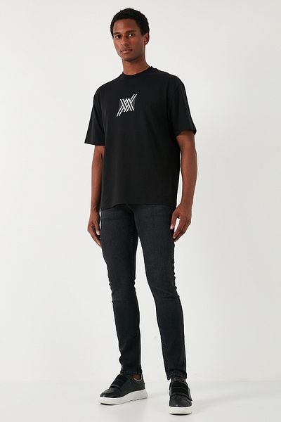 Buratti Мъжки дънки Slim Fit от еластична памук - нормална талия, тесни крачоли 1131S06NAPOLI