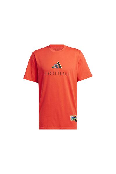 adidas Ανδρικό μπλουζάκι μπάσκετ με λογότυπο Wwh G T IY1156 Πορτοκαλί