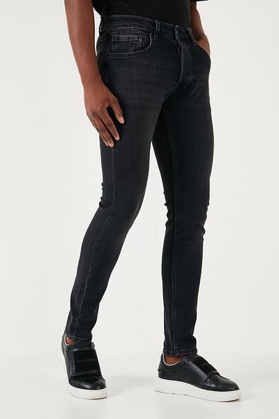 Buratti Мъжки дънки Slim Fit от еластична памук - нормална талия, тесни крачоли 1131S06NAPOLI