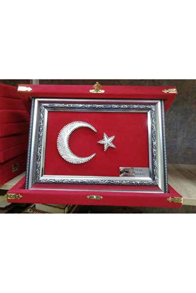 dekorasyonsepetim Filografi türk bayrağı (32*25)