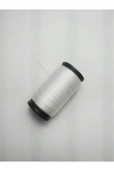 Eskişehir hobi sanat 0,2 mm 30 μέτρα κορδόνι χάντρες προσευχής Αδιαφανές λευκό χρώμα (πιο λεπτό κορδόνι χάντρες προσευχής)