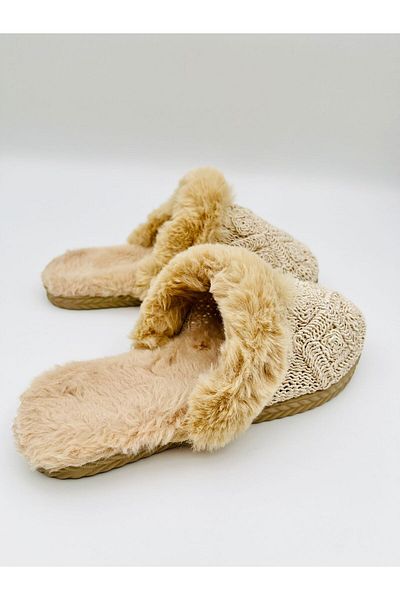 Lurji Plush Home Slippers Warm Non-Slip Sole Soft and Comfortable Slippers