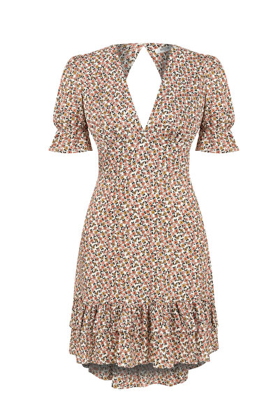 Mudo فستان قصير مزين بالزهور