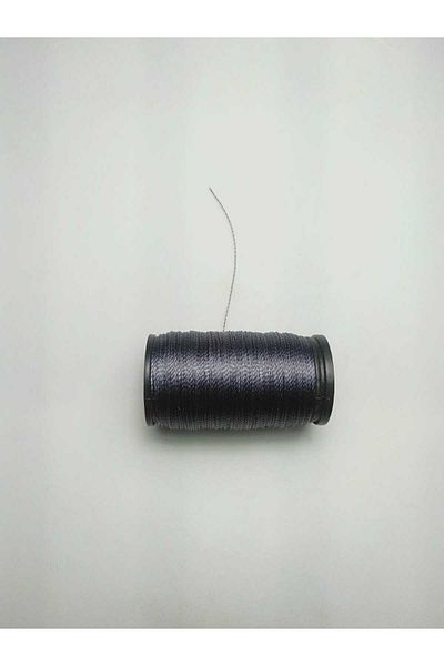 Eskişehir hobi sanat 0,2 mm 30 μέτρα κορδόνι χάντρες προσευχής σκούρο γκρι χρώμα (πιο λεπτό κορδόνι χάντρες προσευχής)