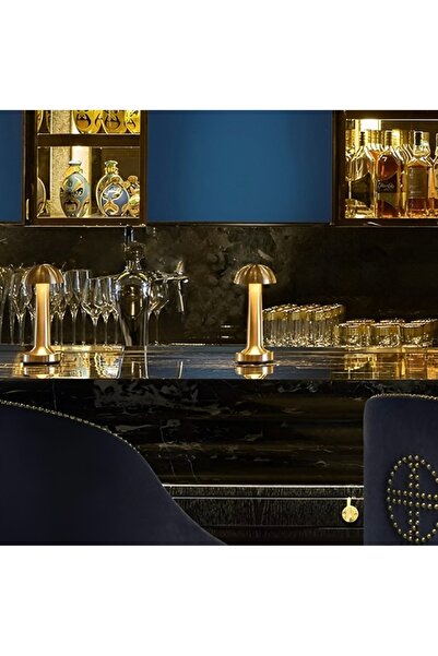 Cata Lizbon Şarjlı Dokunmatik Masa Lambası Gold Renk C.a.t.a Ct-8429