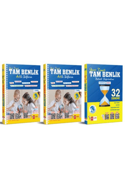 Artı Eğitim Yayınları 3. Sınıf Tam Benlik Artılı Defterim Seti / Kolektif / A...