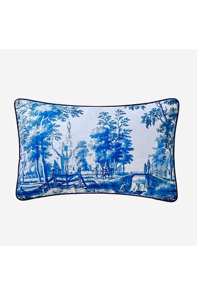 CHIARA ALESSI Perna Decorativa Romance Blue Velvet 30x50 Cm