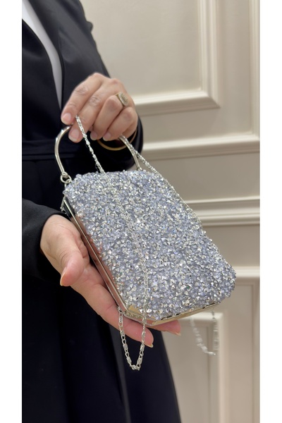 GP GUES POLO حقيبة سهرة نسائية - حجر كريستال مفصل