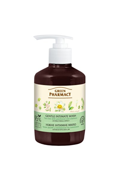 Green Pharmacy %95 Organik Genital Bölge Yıkama Jeli Çayı Ağacı 370 ml