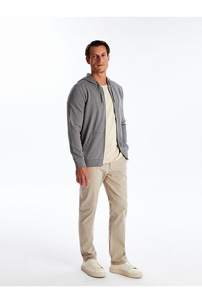 LC Waikiki LCWAIKIKI Classic Hooded Long Sleeve Men's Zippered Sweatshirt