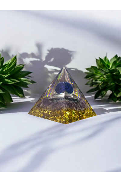 The Magıc of Healıng Orgon Piramit Lapis Lazuli Piramit Doğal Taş Meditasyon