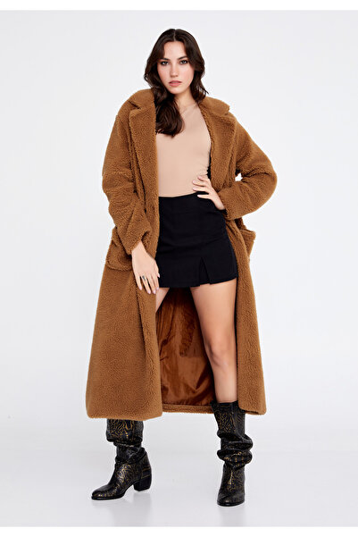 istanmall Μονόχρωμο Παλτό Μάλλινο Παλτό - CAV88209_CAM