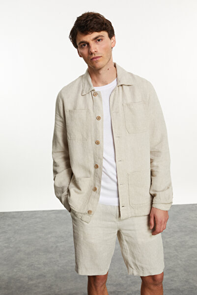 Mudo Tied linen shorts