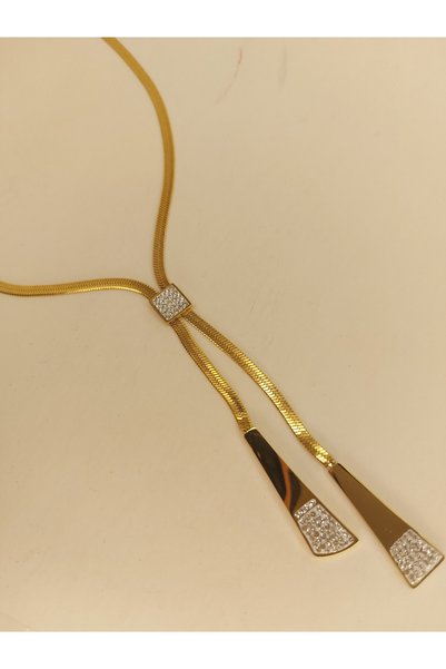 Romea Zircon Stone Italian Chain Elegant Necklace