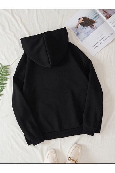 Resiliente Unisex Hooded Kangaroo Pocket What Oversize Sweatshirt